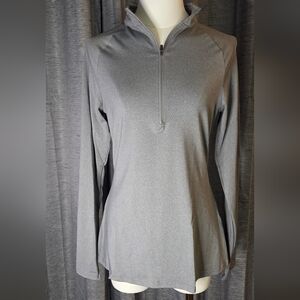 Women's Gray Long Sleeve Top